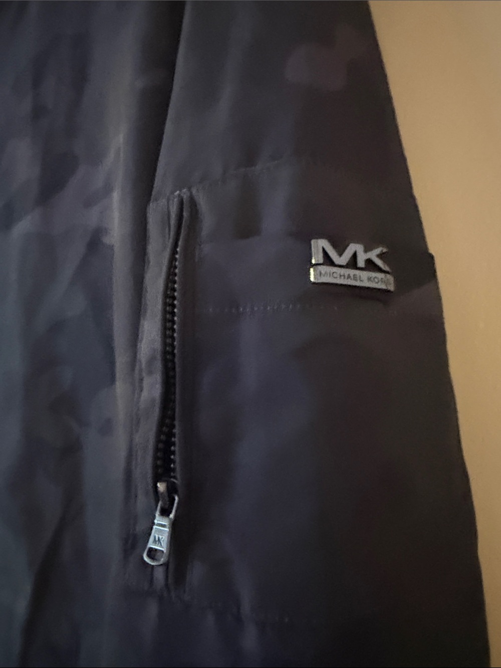 Michael Kors Black Camo Bomber-Style Jacket MACYS EXCLUSIVE - Picture 3 of 8